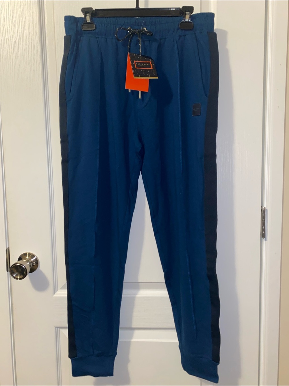 Men's Blue Drawstring Jogger Pants